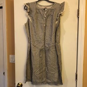 NWT Loft Striped Dress XL
